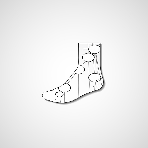 Illustration abstraite sur chaussette
 - Vecteur, image