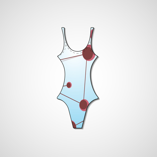Жіночий купальник, ізольовані
 - Вектор, зображення
