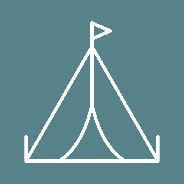Immagine vettoriale dell'icona della tenda. Può essere utilizzato per l'estate e le vacanze. Adatto per applicazioni mobili, applicazioni web e supporti di stampa. - Vettoriali, immagini