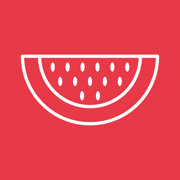 Wassermelone, Früchte, Saft Icon Vektor-Bild. Kann für Sommer & Ferien verwendet werden. Geeignet für mobile Apps, Web-Apps und Printmedien. - Vektor, Bild