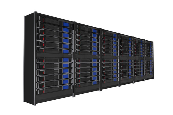 Isolated Servers Rack - Photo, Image