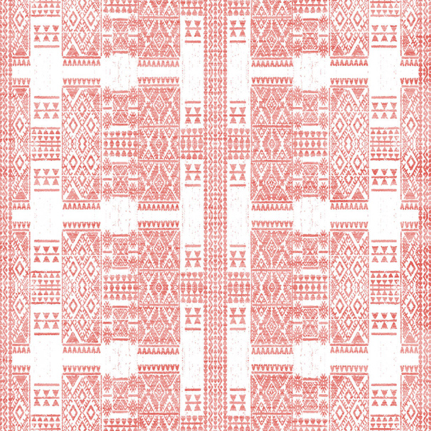 Modèle kilim ikat géométrique avec texture grunge - Photo, image