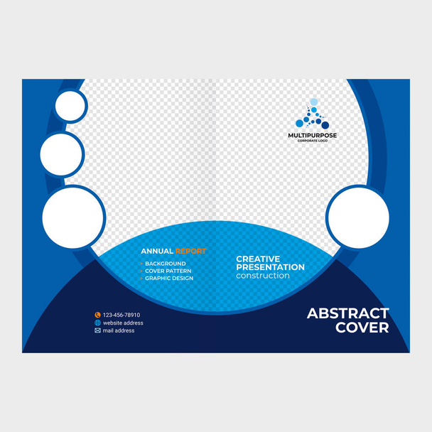 Дизайн обложки каталога, буклет, флаер, творческая композиция треугольников, вектор красного фона - Вектор,изображение