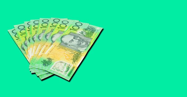 Avustralya dolarları yakın plan. Finans kavramı - Fotoğraf, Görsel