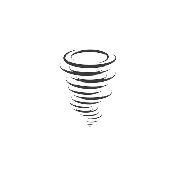 Tornado logo sembolü vektör illüstrasyon dekoru - Vektör, Görsel
