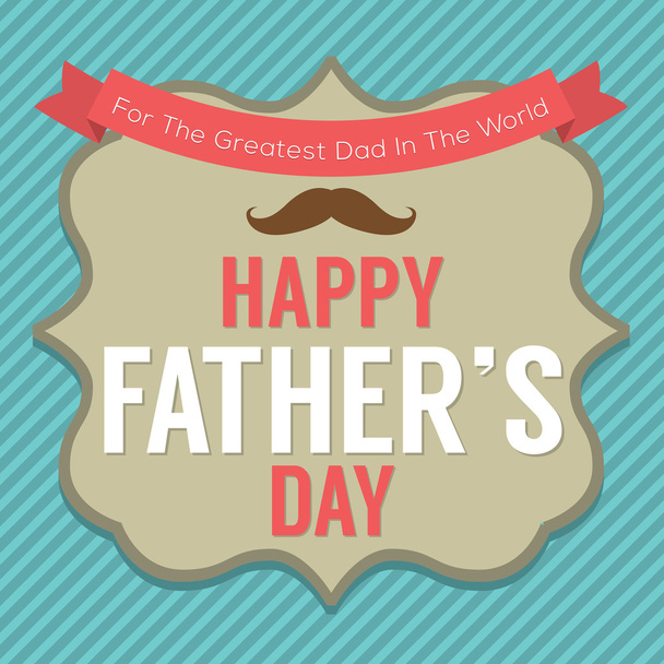 Happy Father's Day Vector Illustration - Vector, Imagen