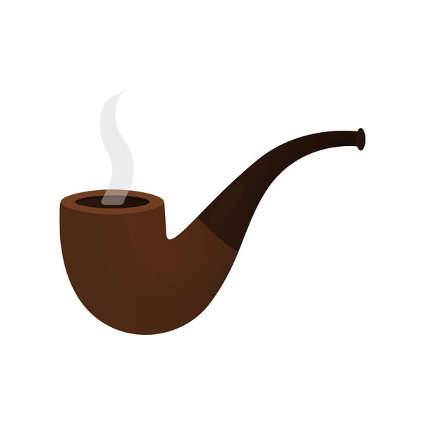 tabac à pipe sur fond blanc - Vecteur, image