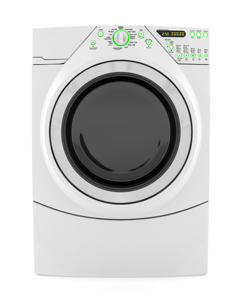 Waschmaschine isoliert auf weißem Hintergrund - Foto, Bild