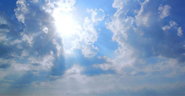 雲のある空 - ベクター画像