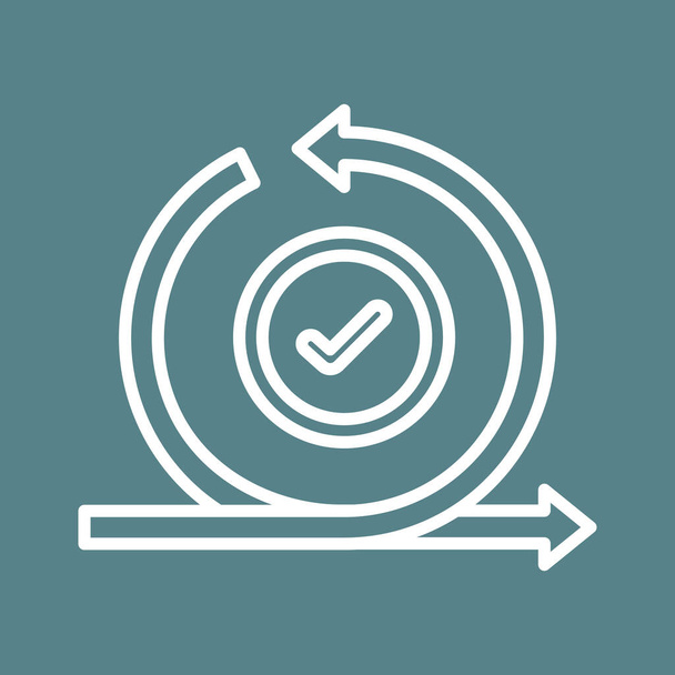 Iteration, agile, scrum, sprint icon vector image. Can also be used for project management. Suitable for use on web apps, mobile apps and print media. - Vector, Image