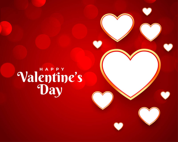 happy valentines beautiful greeting design - Vecteur, image