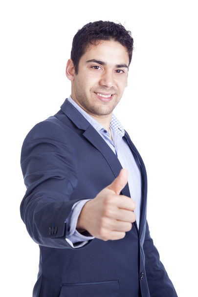 Businessman with thumb up - Foto, Imagen