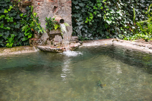 Brunnen und der Pool. - Foto, Bild