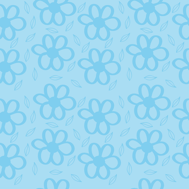 φόντο μπλε λουλούδια - Διάνυσμα, εικόνα