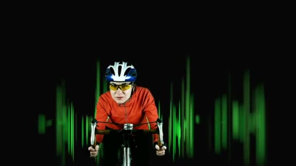prędkość, jazda na rowerze - Materiał filmowy, wideo