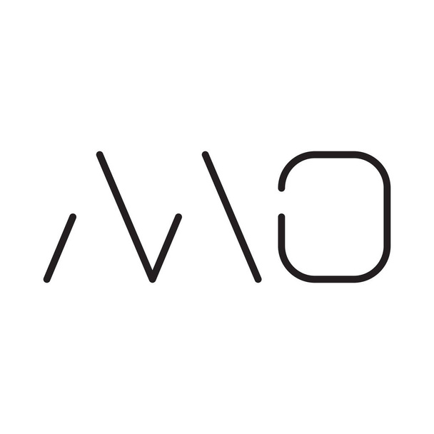 MO Anfangsbuchstaben Logo Vorlage Vektor Icon Design - Vektor, Bild