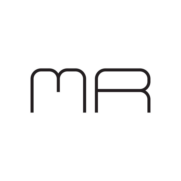 mr inicial icono del logotipo del vector letra - Vector, imagen