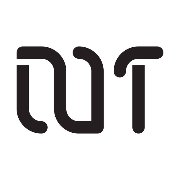 nt inicial icono del logotipo de la letra vector - Vector, imagen