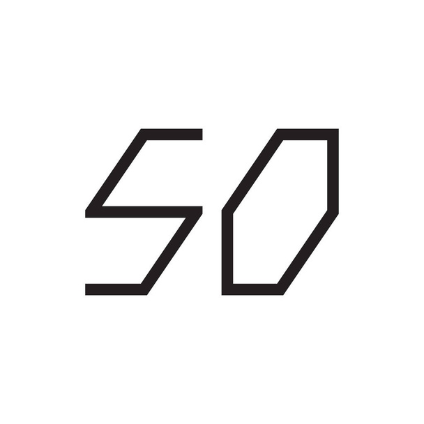 donc lettre initiale icône de logo vectoriel - Vecteur, image