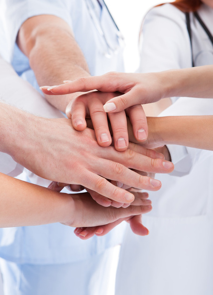 Medical team stacking hands - Photo, Image