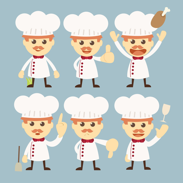 Chef character - Vektor, kép