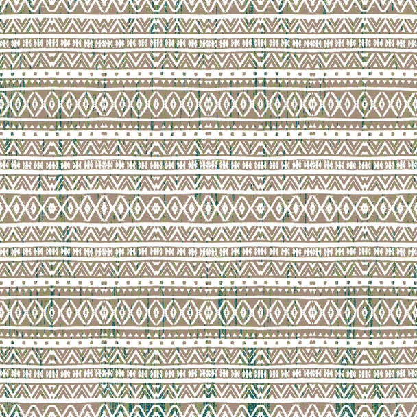 Geometric kilim ikat pattern with grunge texture - Photo, Image
