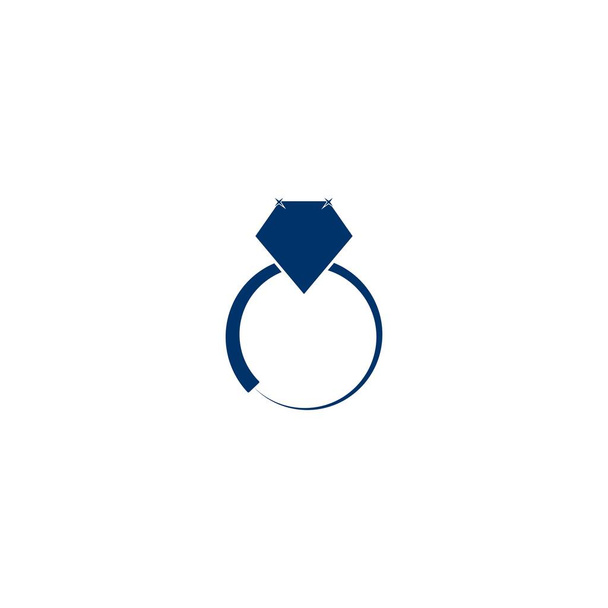Алмазне кільце значок Векторний дизайн шаблон ілюстрація
 - Вектор, зображення