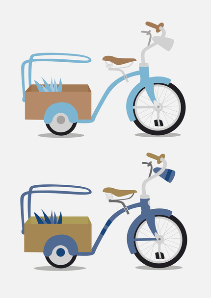 ビンテージ自転車 - ベクター画像