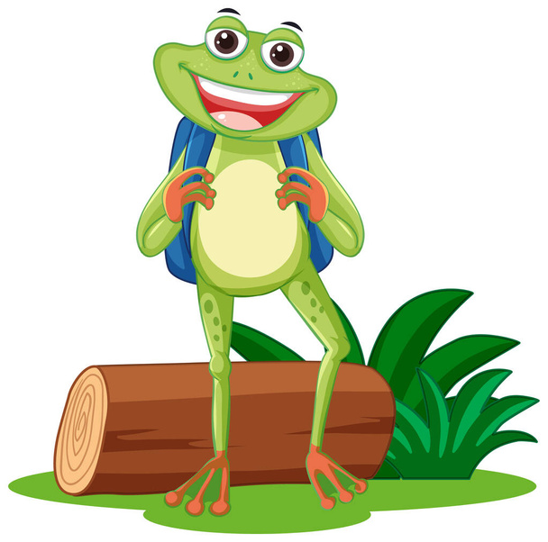 Funny Cartoon Frog Yoga Pose Vector Stock Vector (Royalty Free) 1515161903