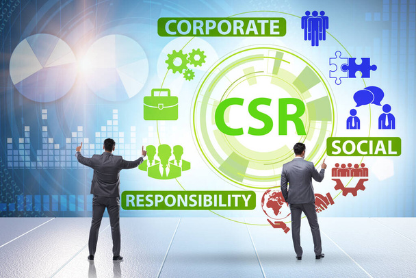 Concepto de RSE - Responsabilidad social de las empresas con el mundo empresarial - Foto, imagen