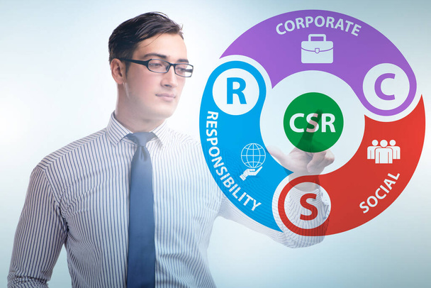 Concepto de RSE - Responsabilidad social de las empresas con el mundo empresarial - Foto, Imagen