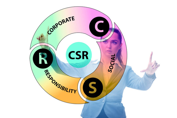 Concepto de RSE - Responsabilidad social de las empresas con las empresas - Foto, Imagen