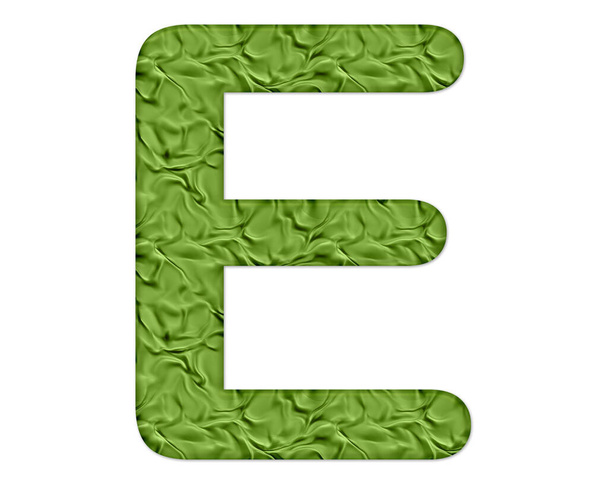 A simple illustration of an "E" letter isolated on a white background - Fotó, kép