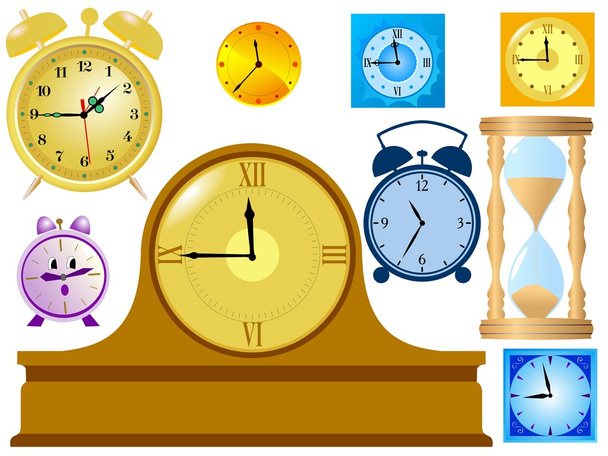 Набор часов
 - Вектор,изображение