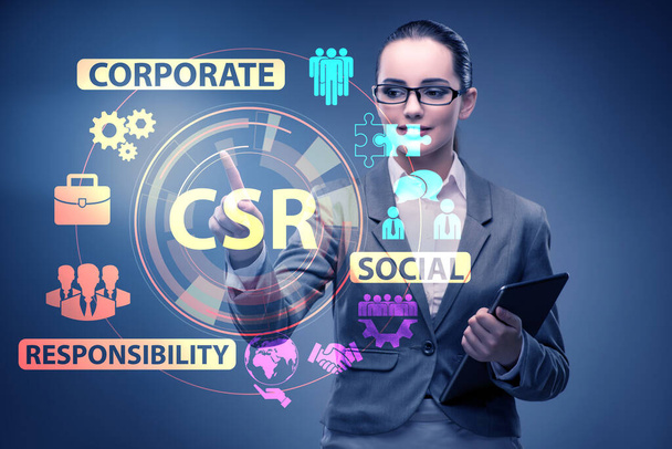 Concepto de RSE - Responsabilidad social de las empresas con las empresas - Foto, Imagen