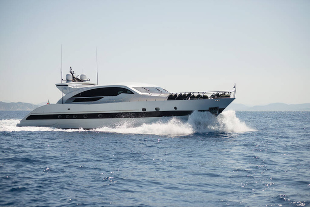 Fast motor yacht on open sea - Photo, Image