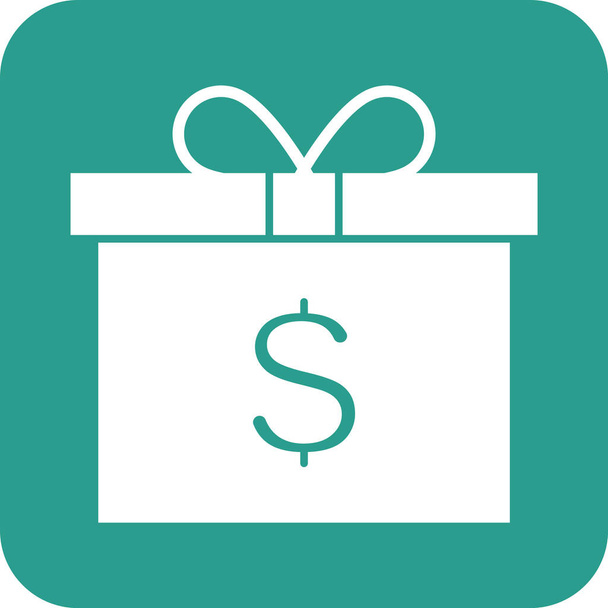 Coupon, gift, geld pictogram vector afbeelding. Kan ook gebruikt worden voor Financiën en Geld. Geschikt voor gebruik op webapps, mobiele apps en printmedia. - Vector, afbeelding