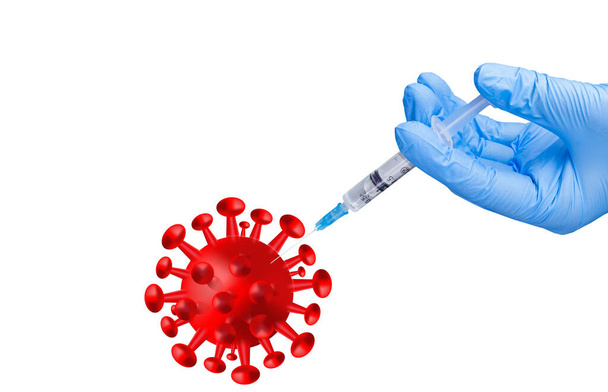 Παγκόσμια καταπολέμηση της πανούκλας, του ιατρικού και επιστημονικού προσωπικού καταπολέμηση της πνευμονίας του νέου coronavirus. - Φωτογραφία, εικόνα