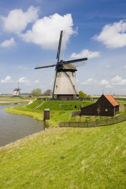 windmolens in de buurt van alkmaar, Nederland - Foto, afbeelding