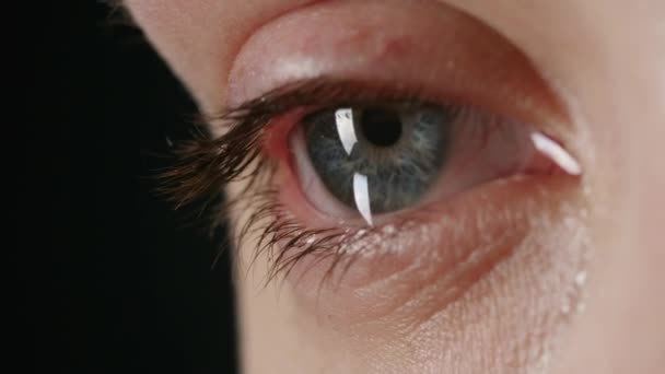 Nahaufnahme von Frauen mit Tränen in den Augen - Filmmaterial, Video