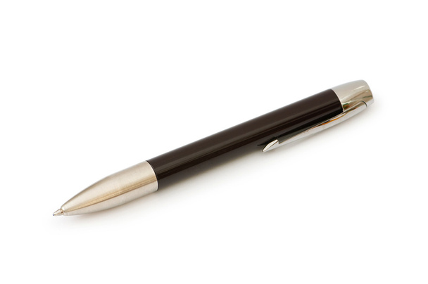 Kirjoittaminen kynä eristetty valkoisella pohjalla - Valokuva, kuva