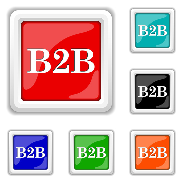 B2B ikona - Vektor, obrázek