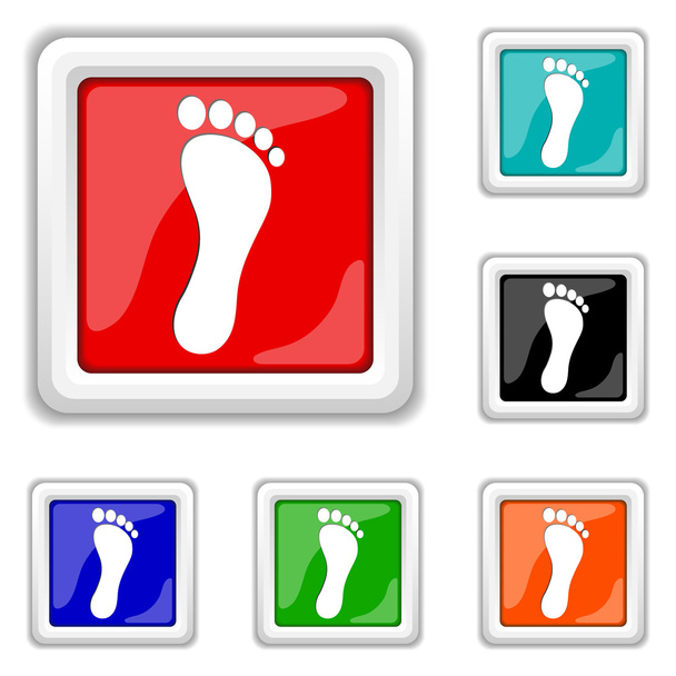 Foot print icon - Вектор,изображение