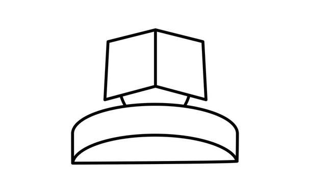 Черно-белая погребальная икона - Вектор,изображение