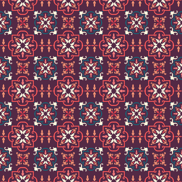 Old floral tiles - Vector, afbeelding