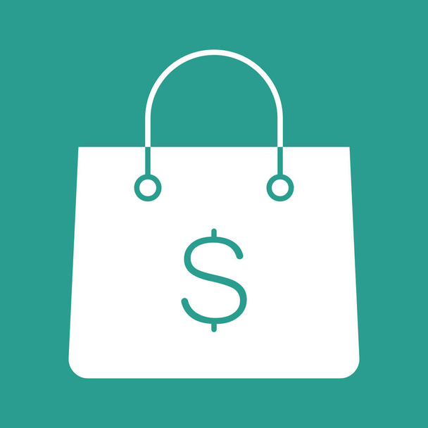 Regalo, tienda, bolsa de compras icono de imagen vectorial. También se puede utilizar para las finanzas y el dinero. Adecuado para uso en aplicaciones web, aplicaciones móviles y medios impresos. - Vector, Imagen