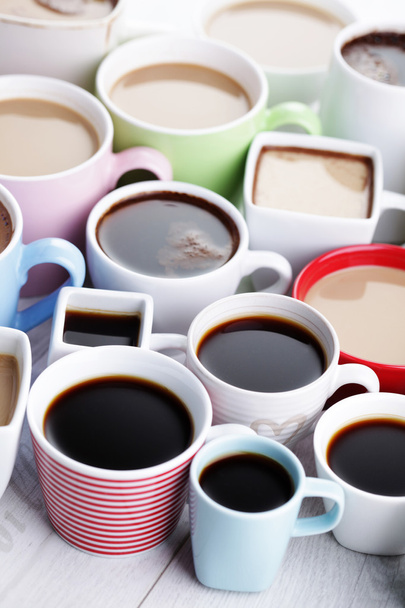 rengeteg csésze kávé  - Fotó, kép