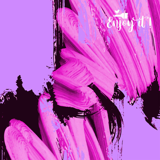 pinceladas de color y texturas. Grunge vector abstracto pintado a mano elementos. Subrayar y diseño de fronteras. fondo ornamental abstracto  - Vector, Imagen