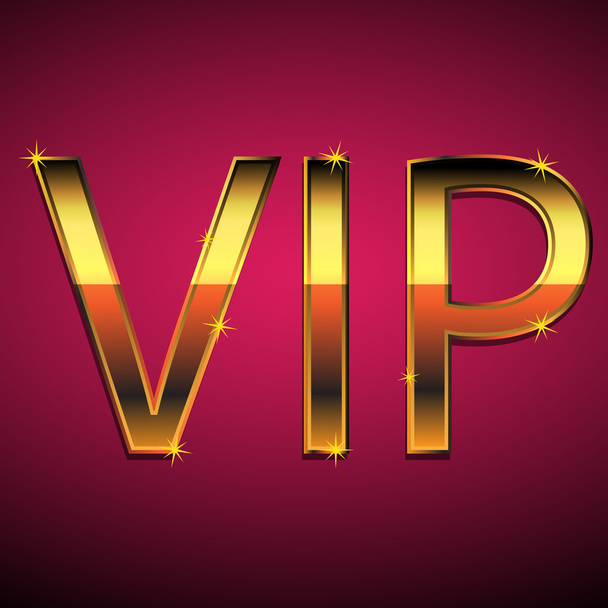 VIP-tekst op een rode achtergrond - Vector, afbeelding
