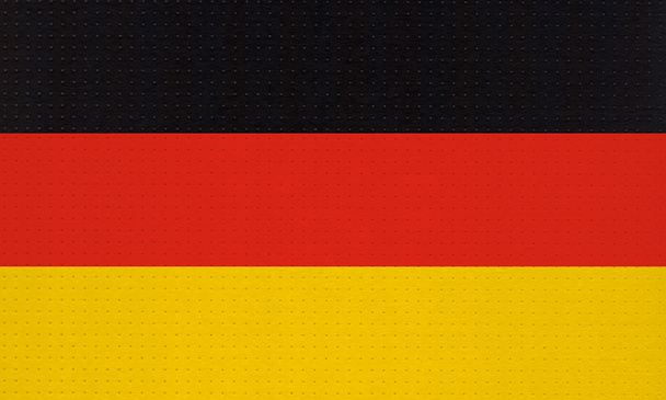 metaal Duitse nationale vlag van Duitsland, Europa - Foto, afbeelding